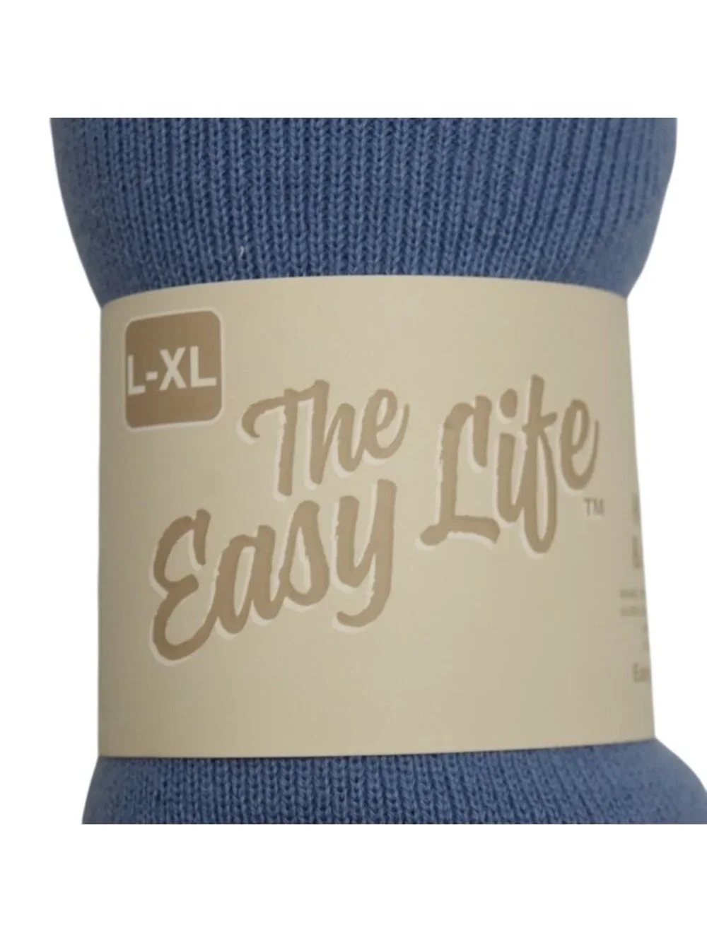 The Easy Life Blue Knit Beanie Hat Gloves Set Unisex Size L XL New